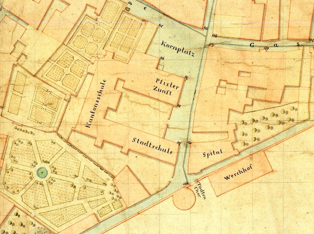 1823: Das Stadtspital am Totentor