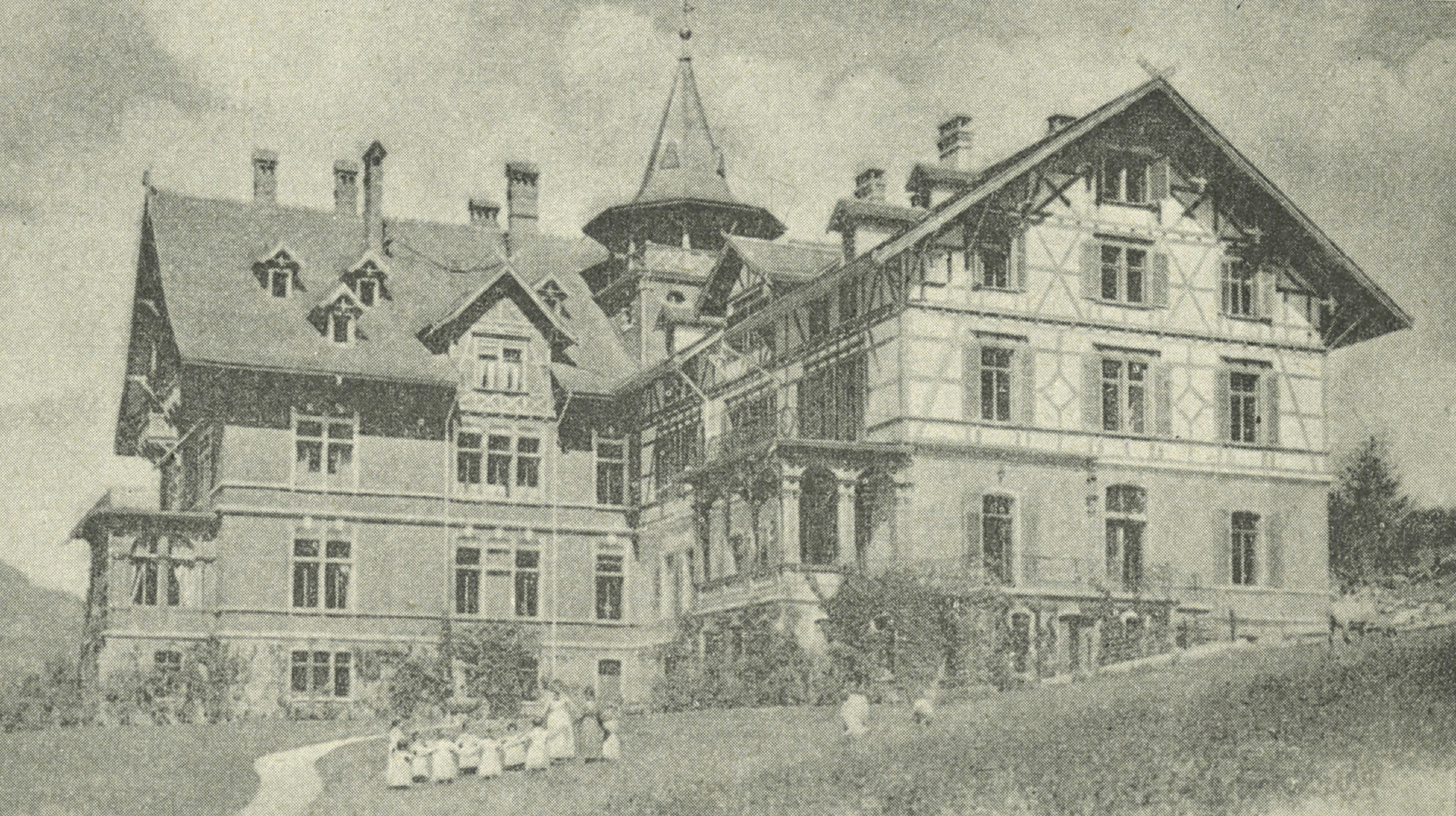 1900: Die Villa Fontana im Lürlibad vor 1911