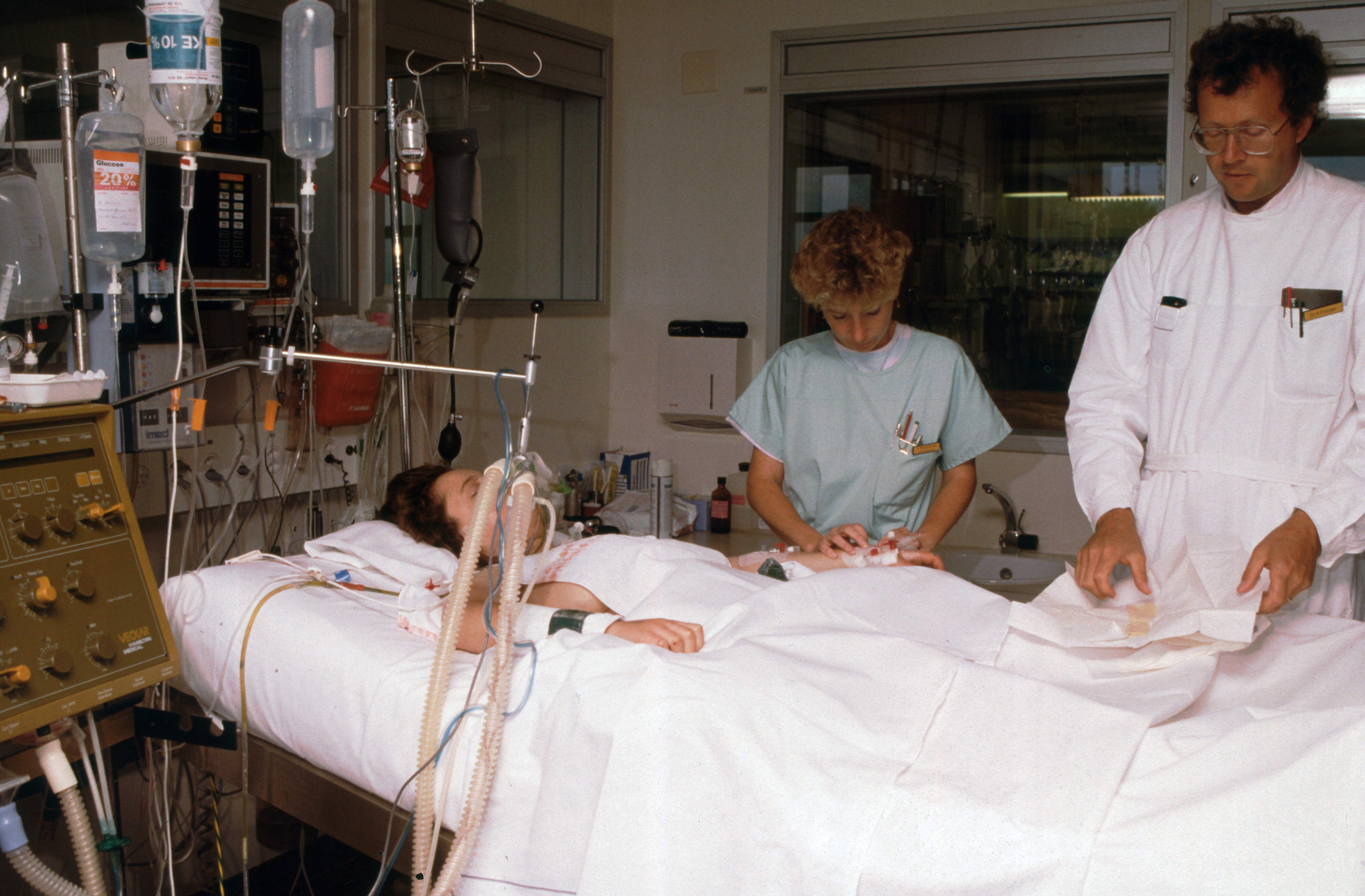 1985: Auf der neuen Intensivstation des Kantonsspitals