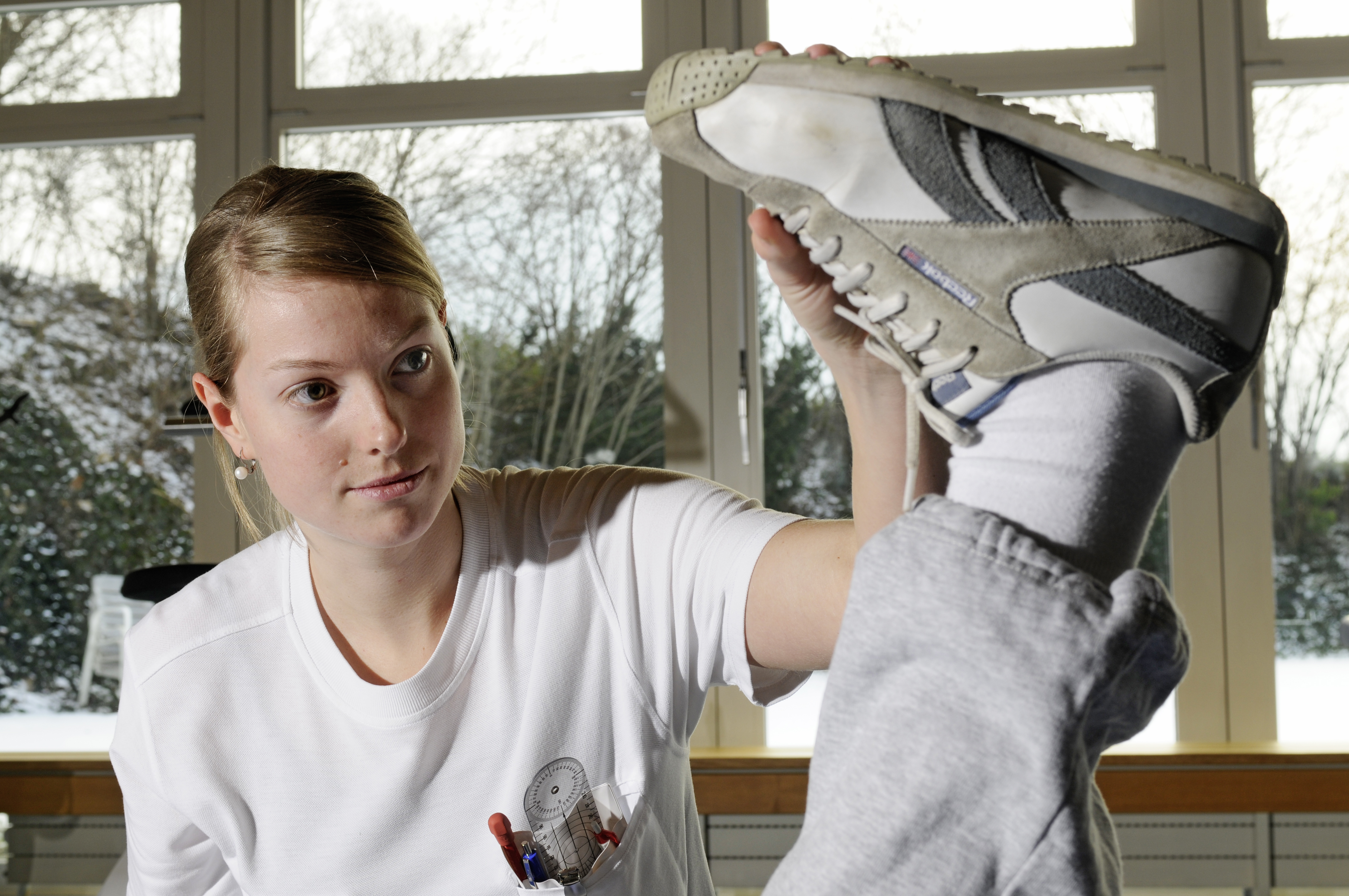 2010: Physiotherapeutische Behandlung am Kantonsspital