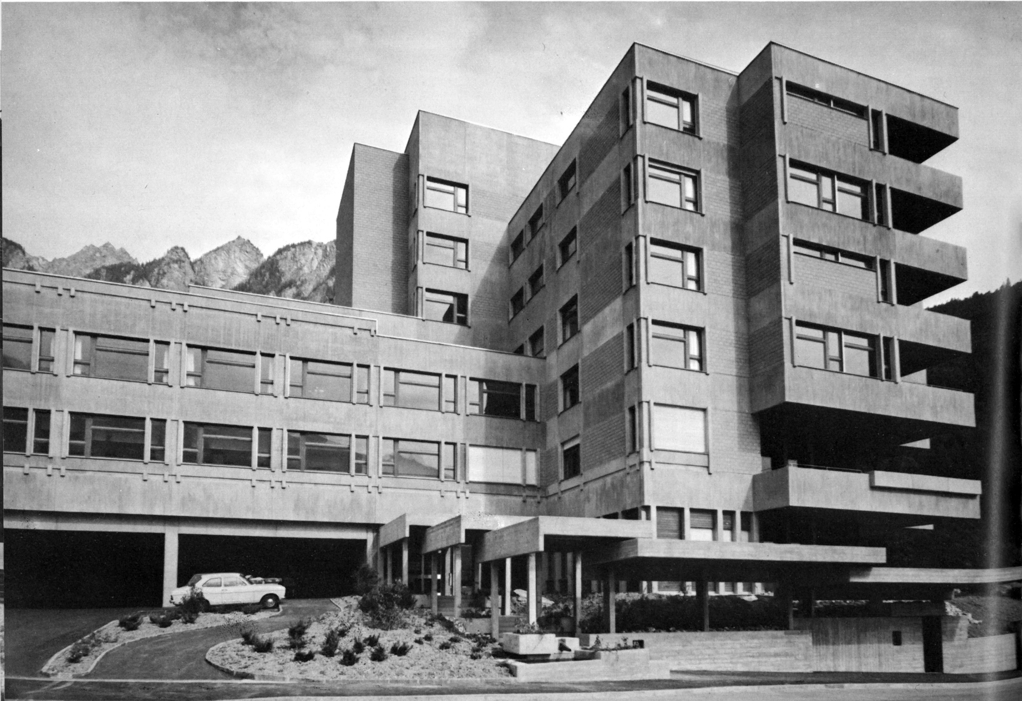 1974: Zugang zum Fontanaspital an der Lürlibadstrasse
