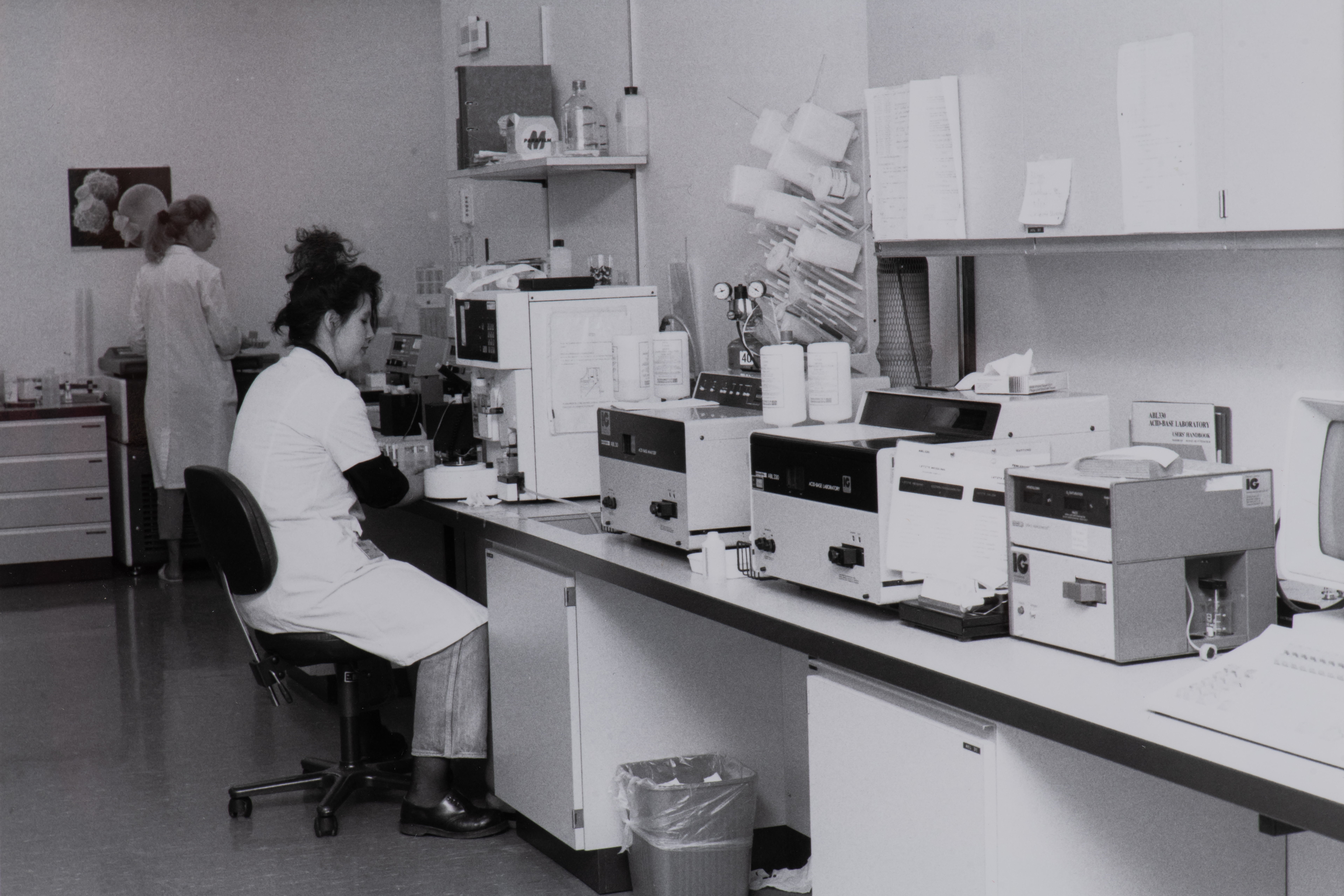 1990: Ein Labor im Kantonsspital