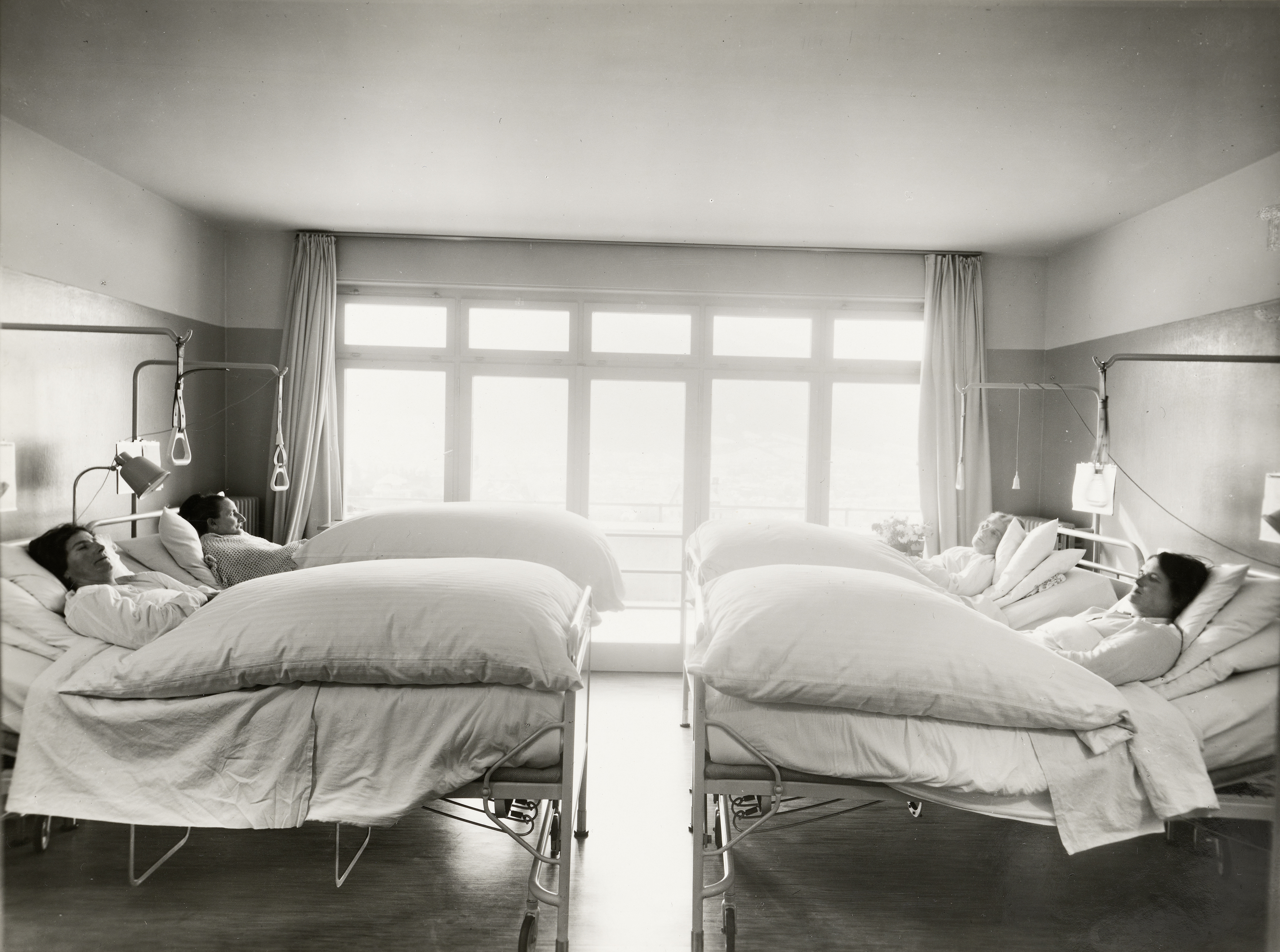 1941: Patientenzimmer Kantonsspital