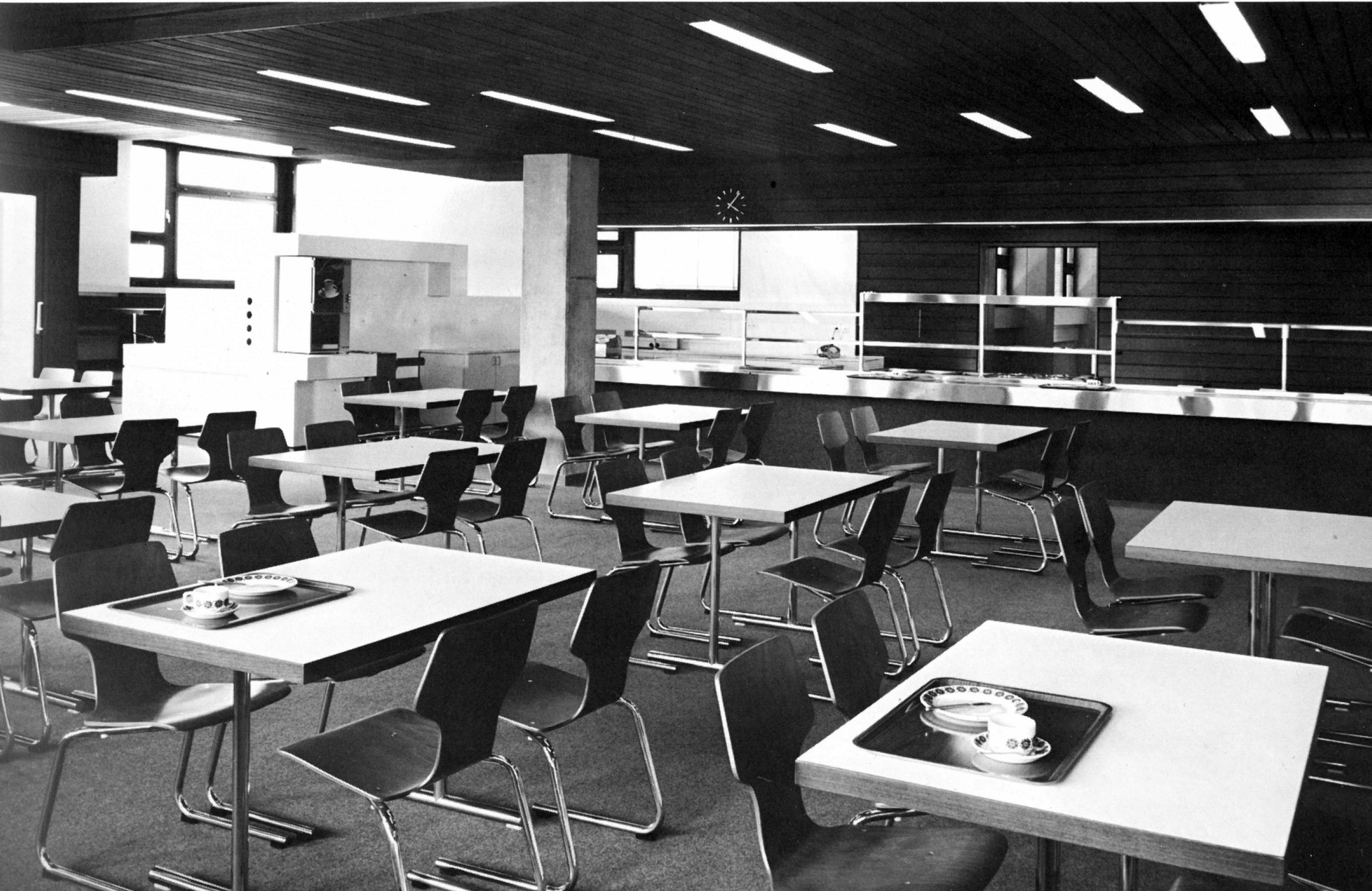 1974: Cafeteria im Fontanaspital