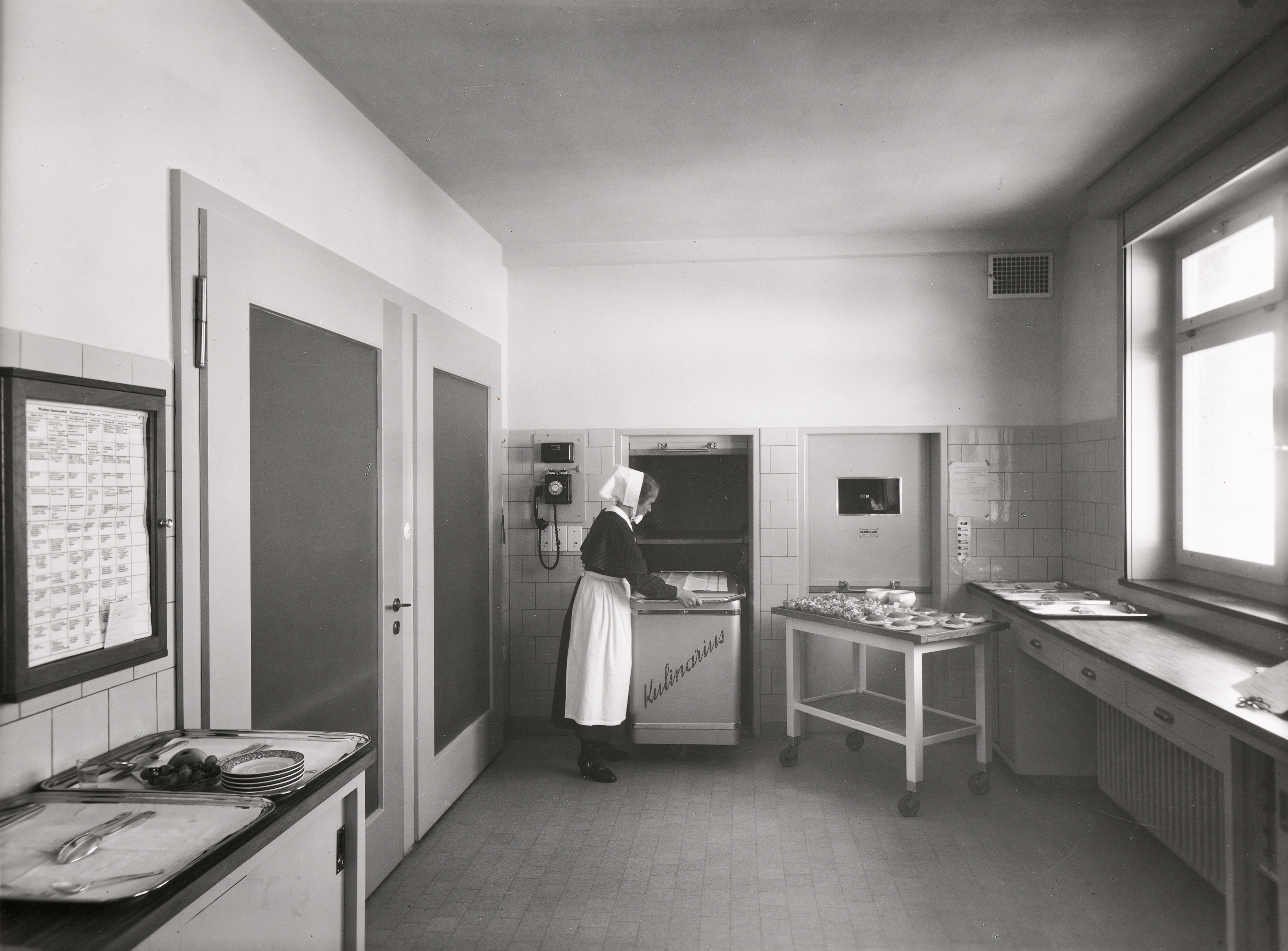 1941: Im Ernährungsoffice des Kantonsspitals