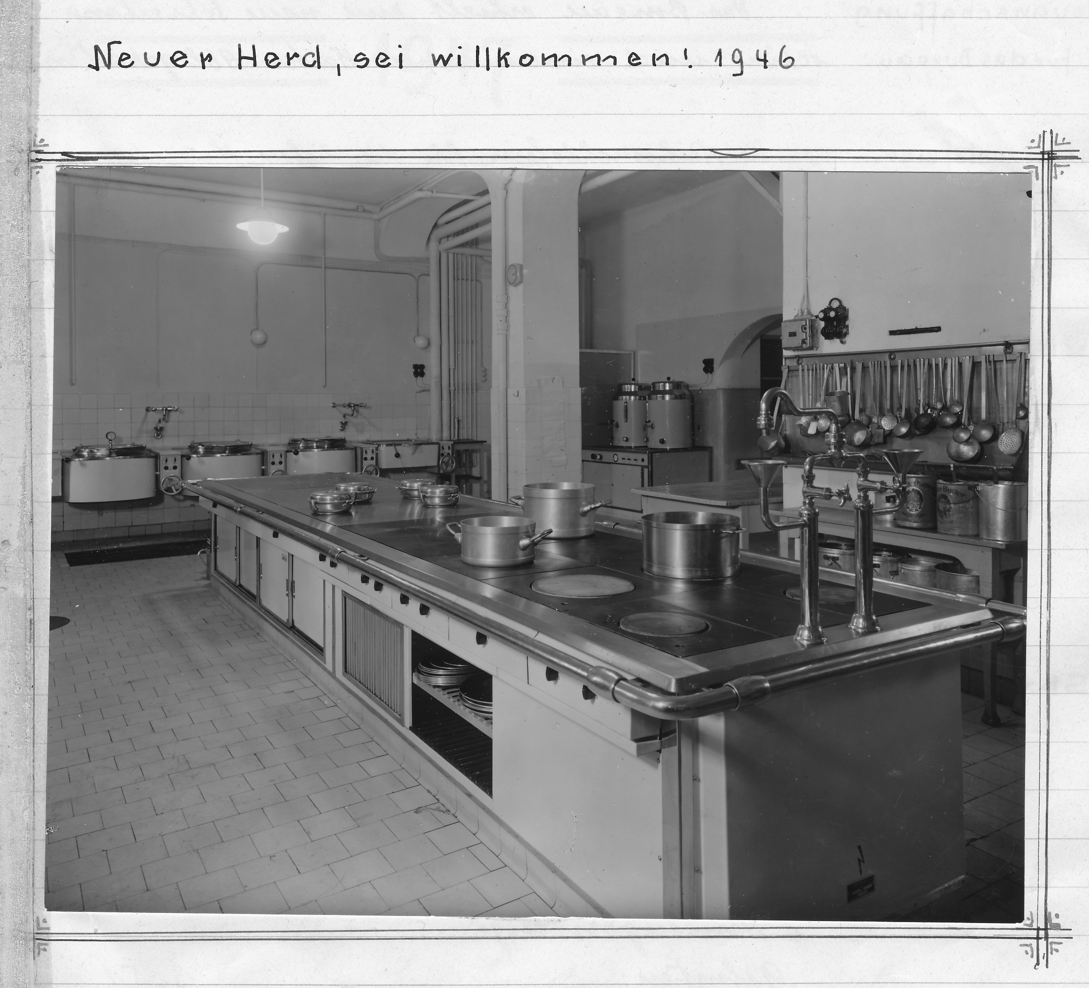 1946: Die Küche im Kreuzspital ab 1946