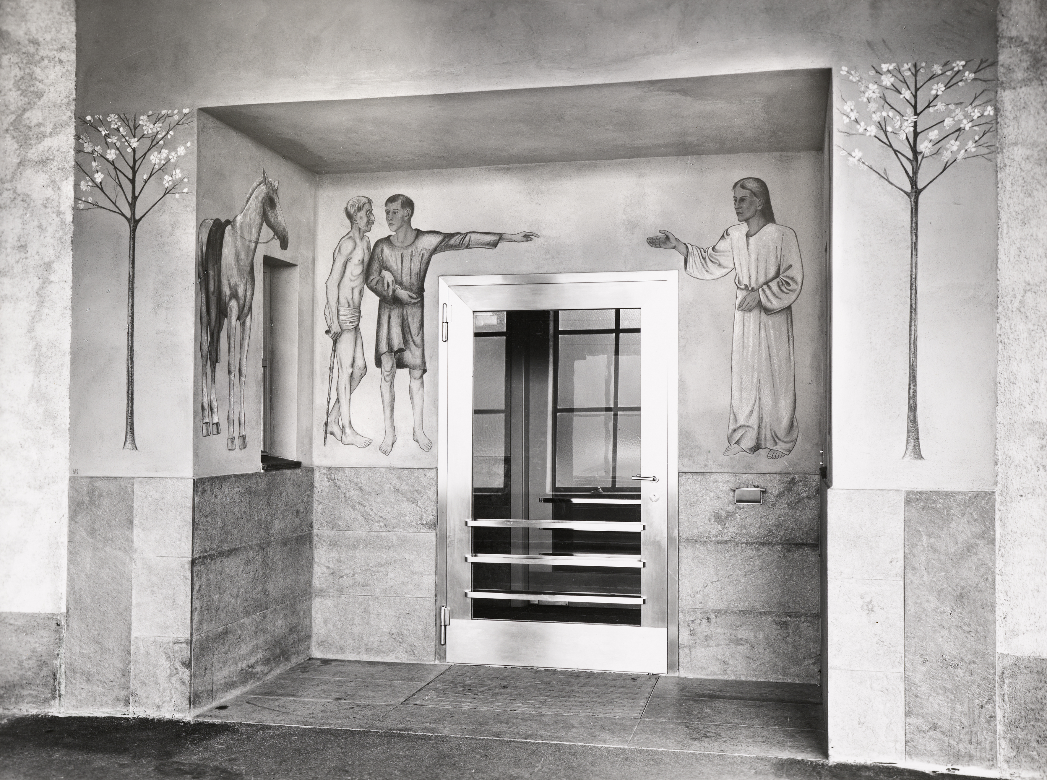 1941: Der Eingang zum Kantonsspital