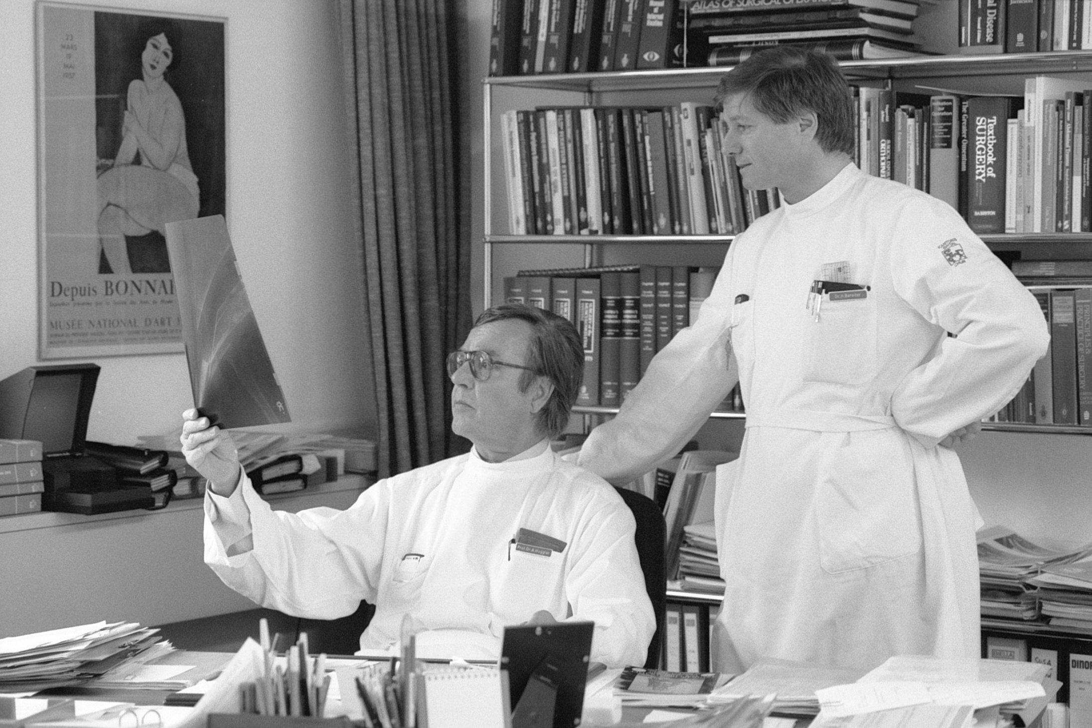 1992: Analyse eines Röntgenbildes im Kantonsspital