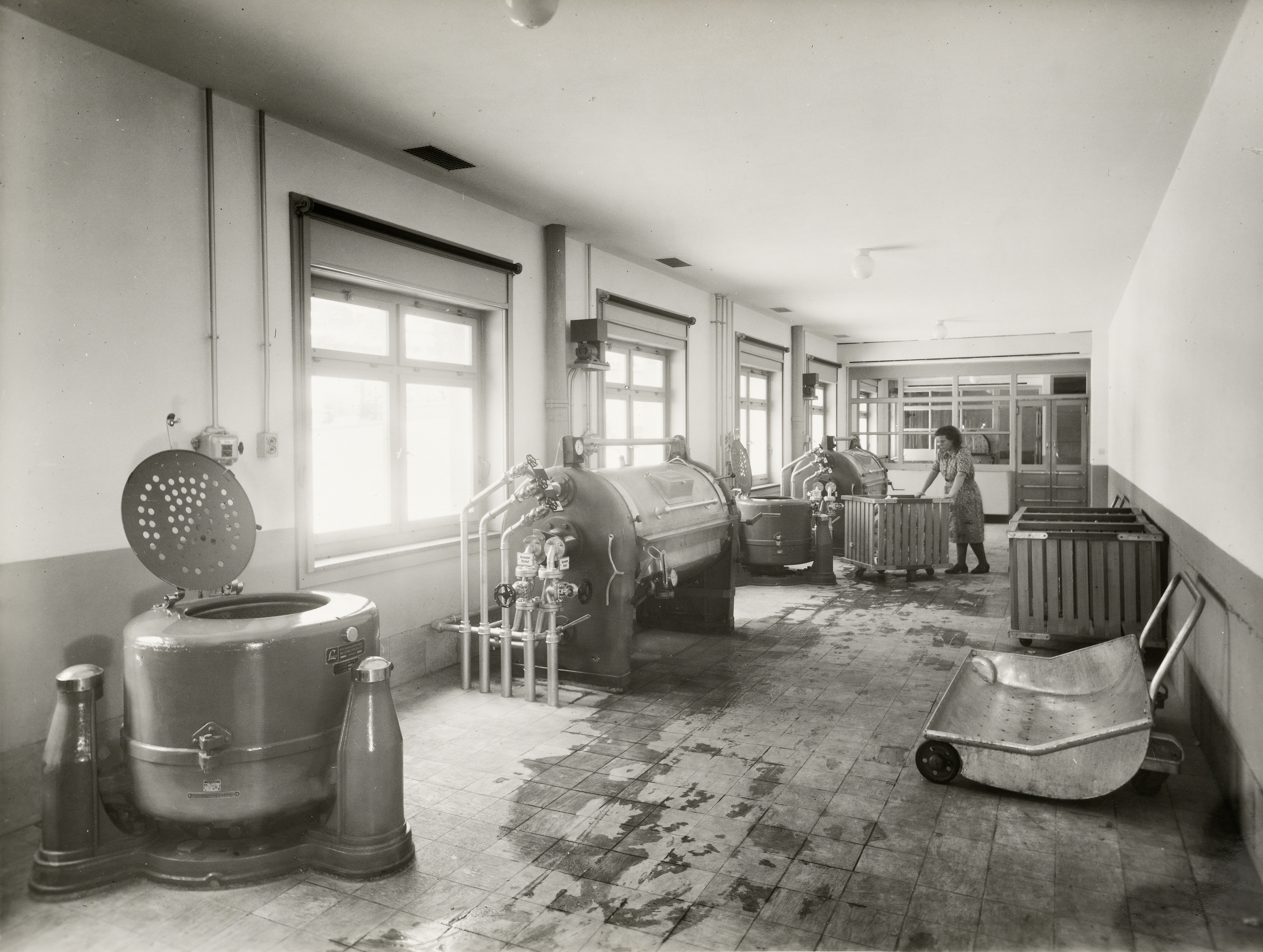 1941: Die Wäscherei im Kantonsspital
