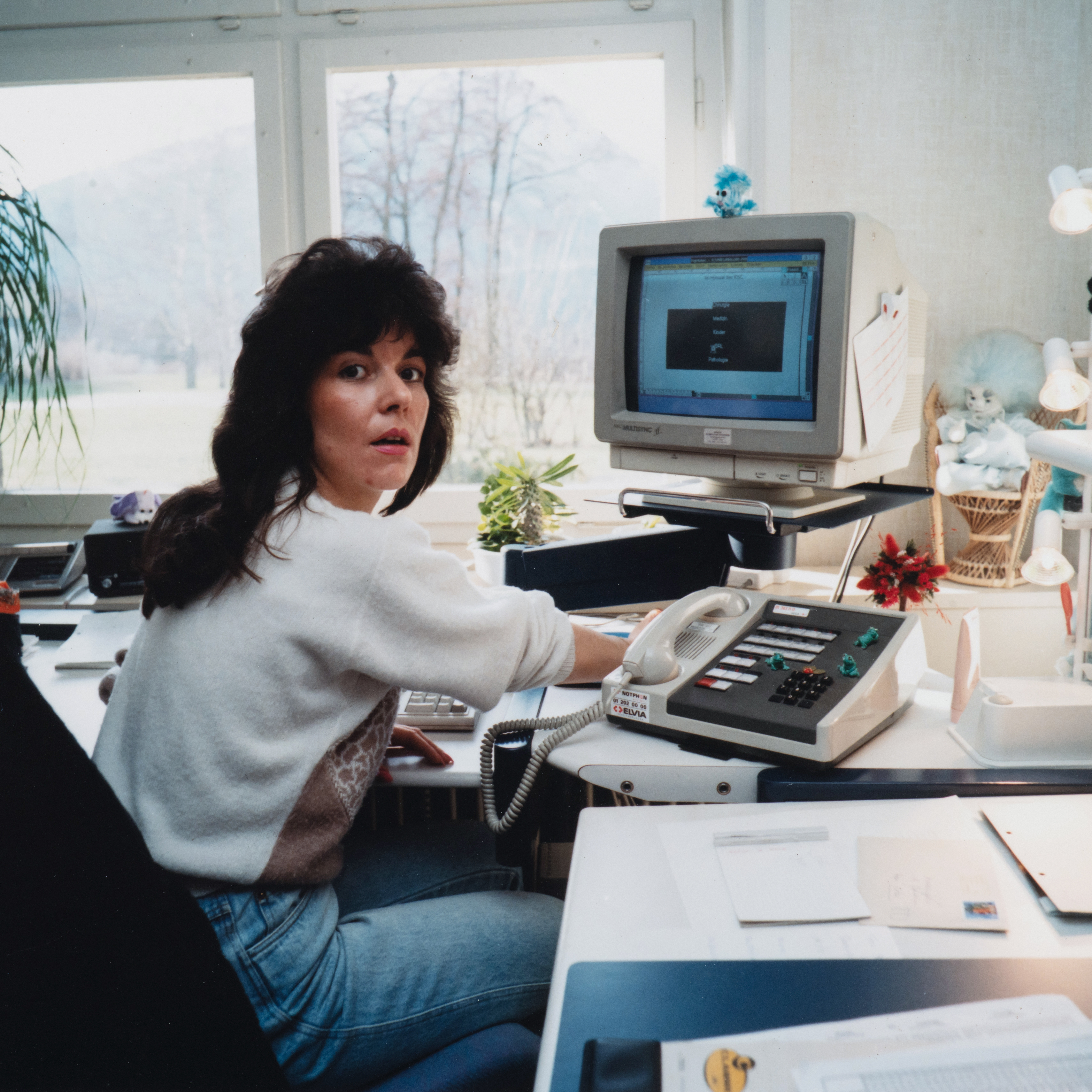 1990: Arbeiten mit dem Computer