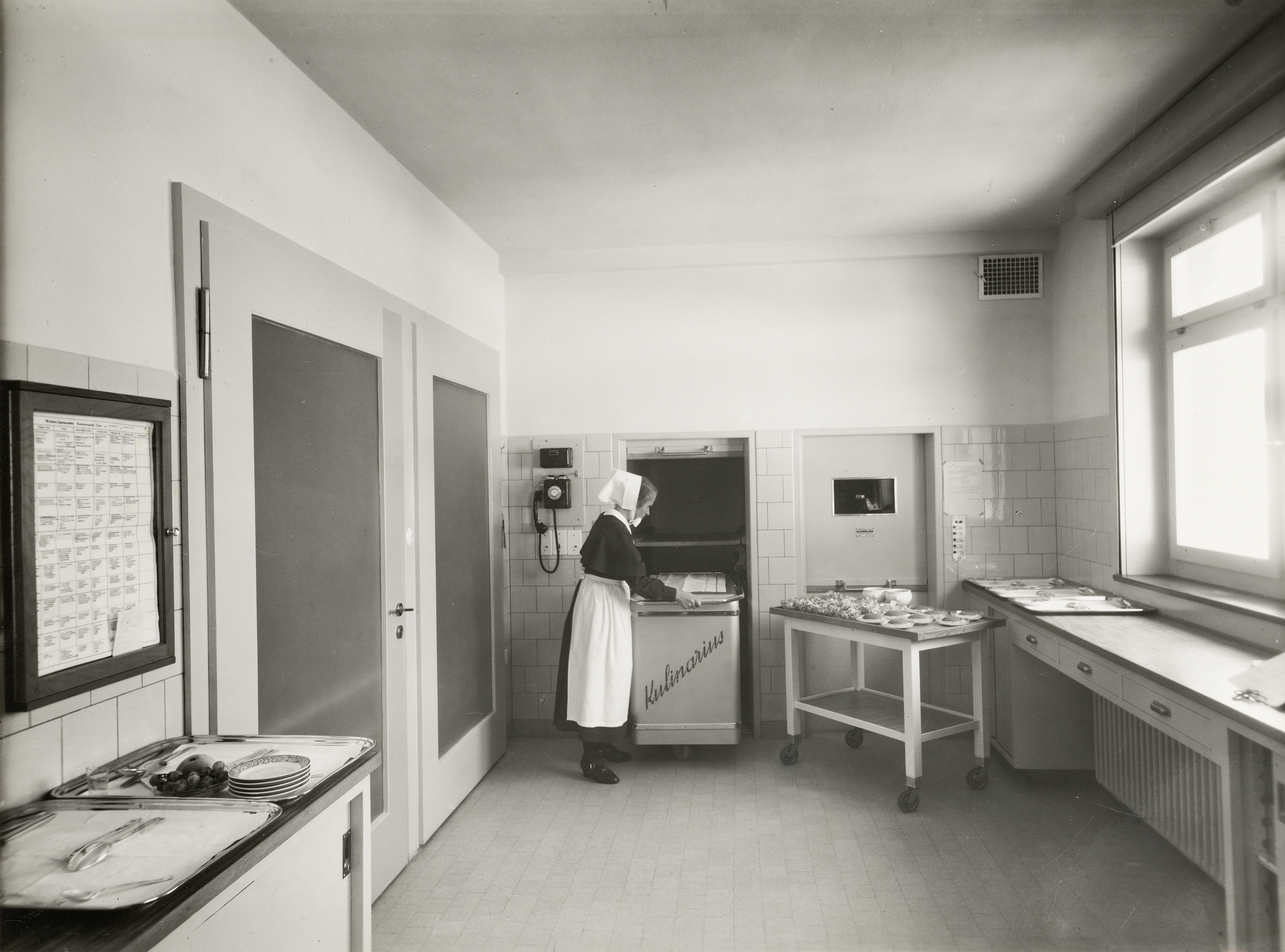 1941: Im Ernährungsoffice des Kantonsspitals