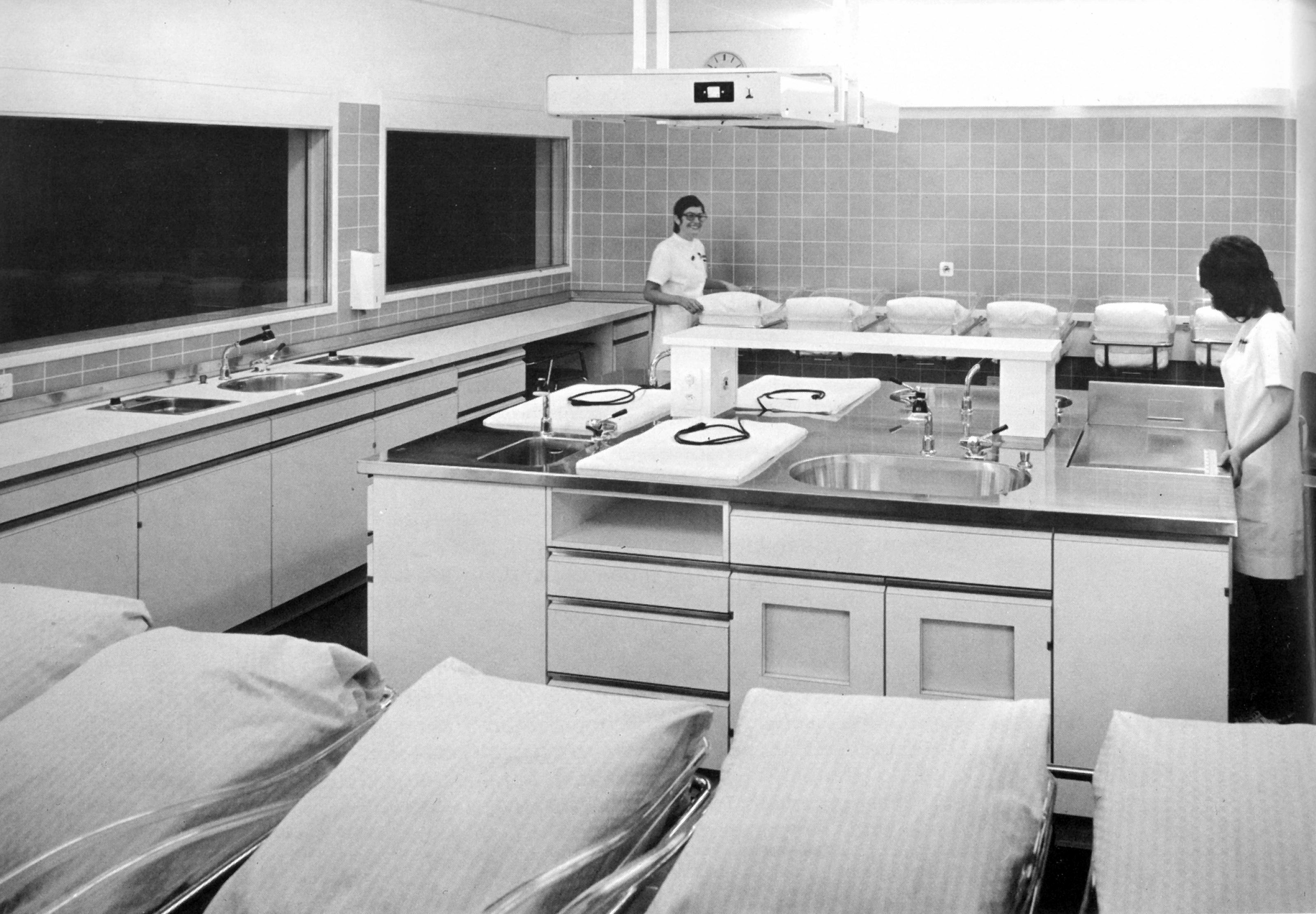 1974: Das Säuglingszimmer im Fontanaspital
